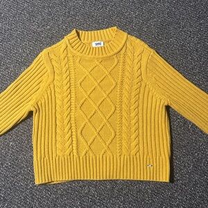 Tommy Hilfiger Women's Yellow Cable Knit Sweater (NEW, no tag)